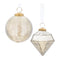 Champagne Crackle Glass Ornament (Set of 6)