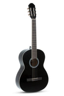 GEWA Basic 4/4-Size Classical Guitar Set - Black Finish w/ Gig Bag and Tuner