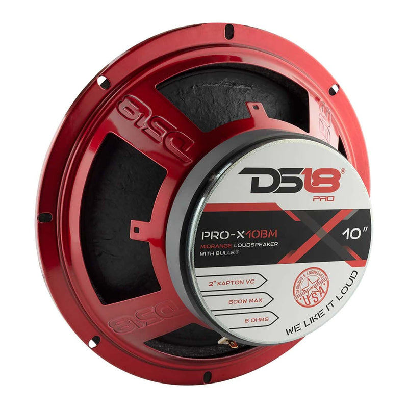 DS18 10" Bullet Midrange Speaker 8 Ohm 300W RMS PRO-X10BM