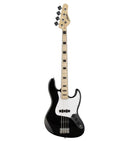 Austin AJB300BK Classic Double Cutaway Bass – Black