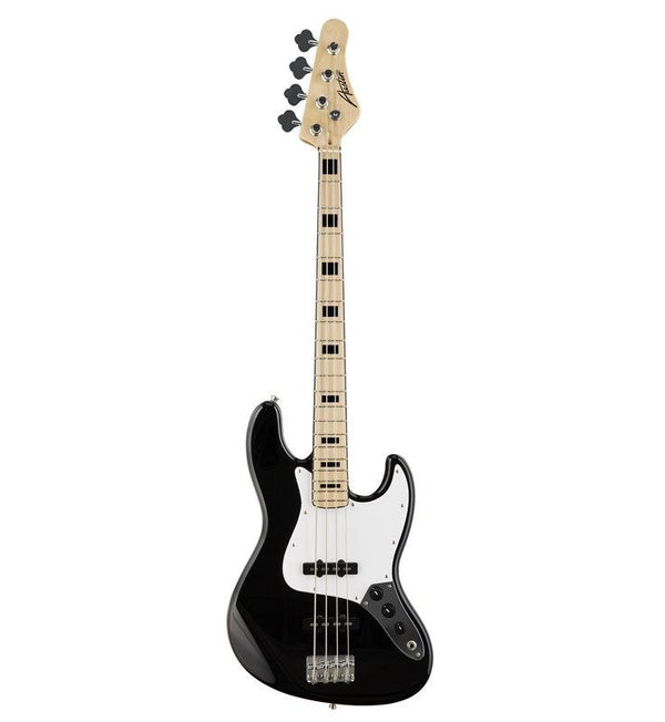 Austin AJB300BK Classic Double Cutaway Bass – Black
