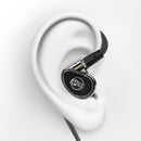 MEE Audio MX3 PRO Triple‑Driver Hybrid IEM Earphones - Smoke - EP‑MX3PRO‑BK