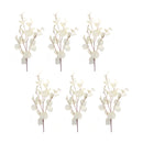 Melrose Ivory Silver Dollar Eucalyptus Leaf Spray (Set of 6)
