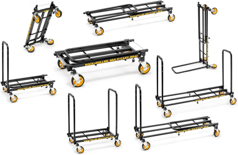 Rock-N-Roller R64C Mini 4-Caster Swivel Multi-Cart, 500 lbs Load Capacity