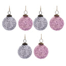 Melrose Distressed Glass Ball Ornament (Set of 6)
