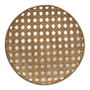 Melrose Large Round Bamboo Wooden Tray 26"D