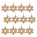 Melrose Gold Metal Snowflake Ornament (Set of 12)