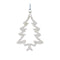 Silver Jeweled Tree Snowflake Ornament (Set of 12)