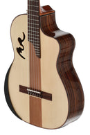 Manuel Rodríguez Café Cortado Solid Spruce 4/4 Electro-Acoustic Guitar w/ Case
