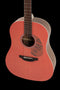 Ovation Applause Jump Series Slope Shoulder Dreadnought Acoustic Guitar Peach