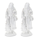 Melrose Glittered Santa Figurine (Set of 2)