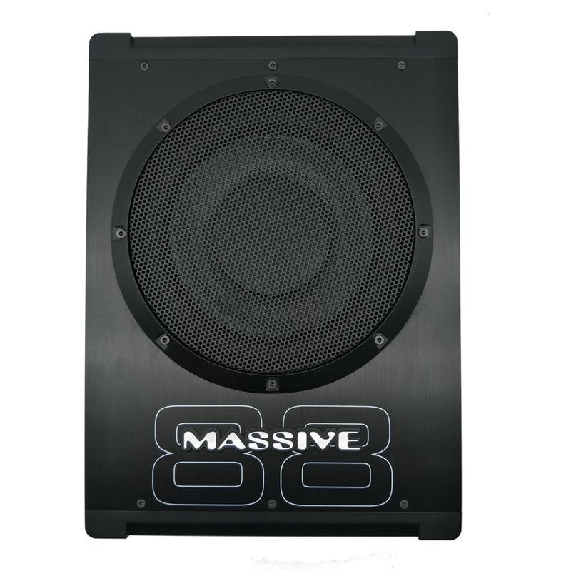 Massive Audio BOOM88 8" 200W RMS Hideaway Under Seat Powered Subwoofer