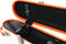Gewa PURE 1.8 Shaped Polycarbonate 4/4 Violin Case - White/Orange