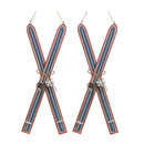 Melrose Wood Ski Ornament (Set of 2)