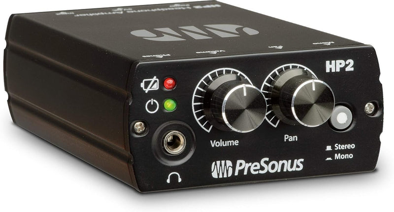 PreSonus HP2 Battery‑Powered Headphone Amp – Stereo/Mono – XLR Inputs – HP2