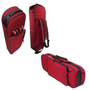 Pedi NiteFlash Violin Case 4/4 Red/Grey with Steel-Shield & Reflective Strips