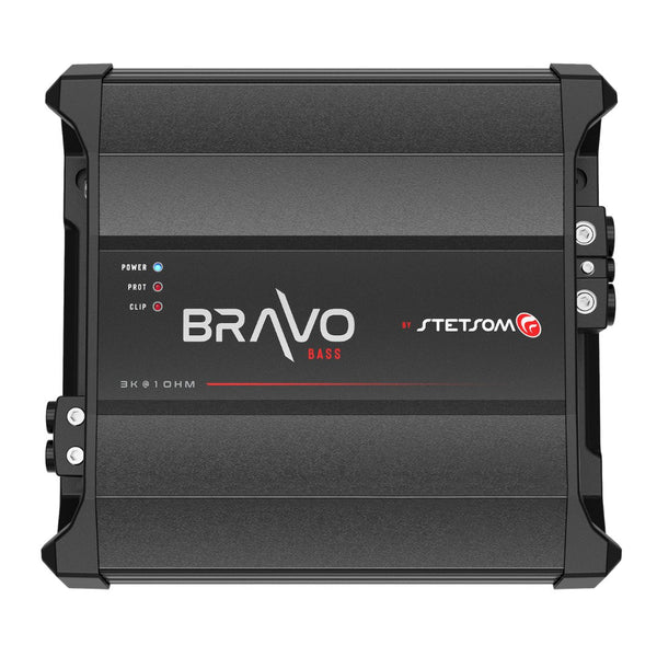 Stetsom BRAVO BASS 3K 3000 Watts RMS 1 Ohm Digital Subwoofer Amplifier