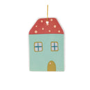 Melrose Ceramic Winter House Ornament (Set of 12)