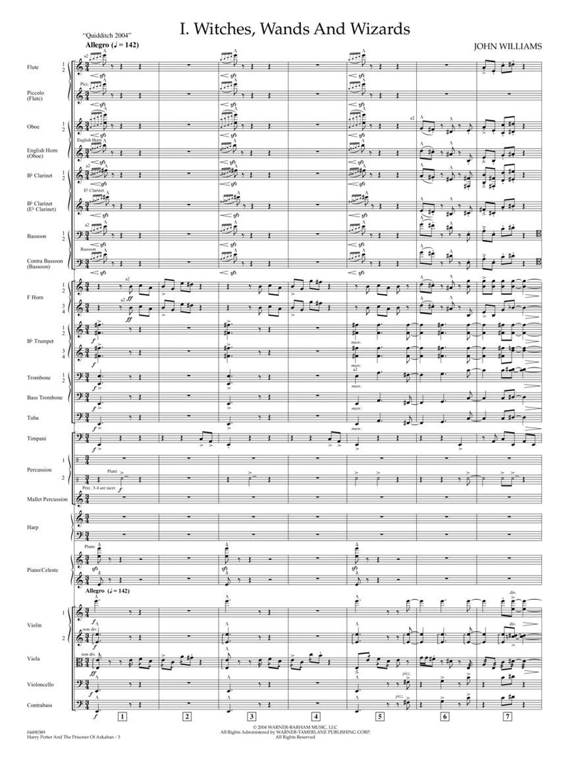 John Williams Harry Potter & the Prisoner of Azkaban Suite - Score & Parts