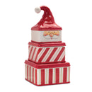 Melrose Ceramic Stacking Santa Character (Set of 3)