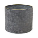 Melrose Ornate Geometric Metal Planter Set of 4 Planter