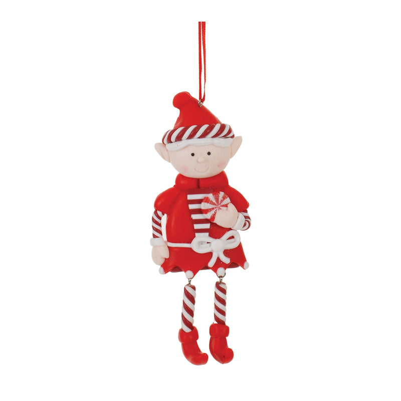 Clay Dough Elf Ornament (Set of 12)