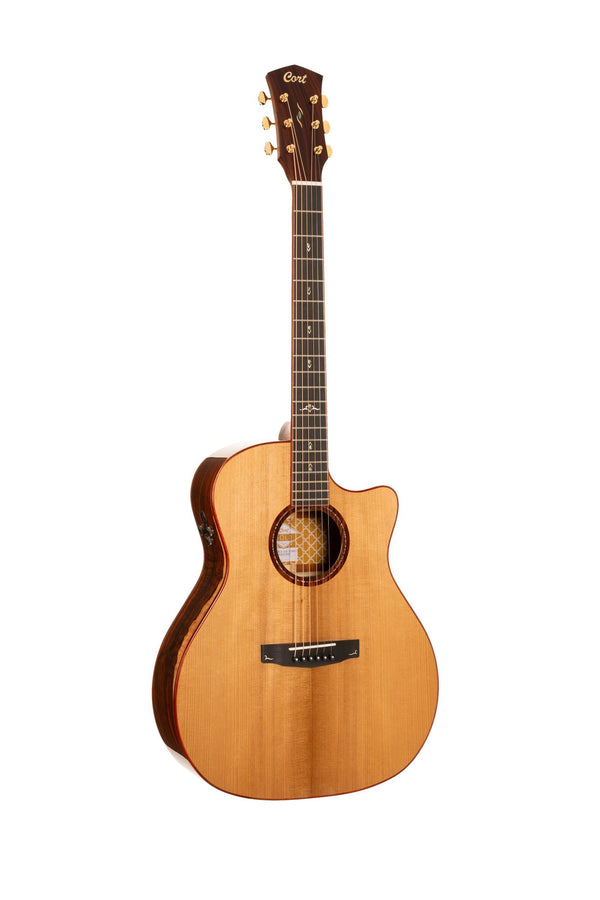 Cort Gold A10 Cocobolo Acoustic‑Electric Guitar – Natural Gloss