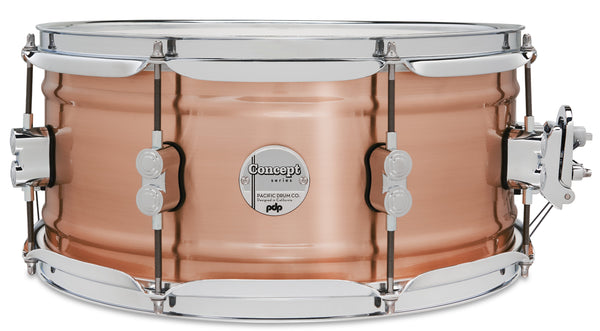 PDP PDSN6514NBCC Concept 6.5x14" Snare Drum – Brushed Copper Shell