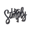 Melrose Cozy and Simply Sentiment Block Cut Out (Set of 2)