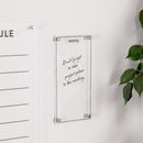 Melrose Acrylic Dry Erase Notes Board 13"H Wall Decor, Nautical, Modern, Acrylic