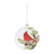 Glass Cardinal Bird Ball Ornament (Set of 6)