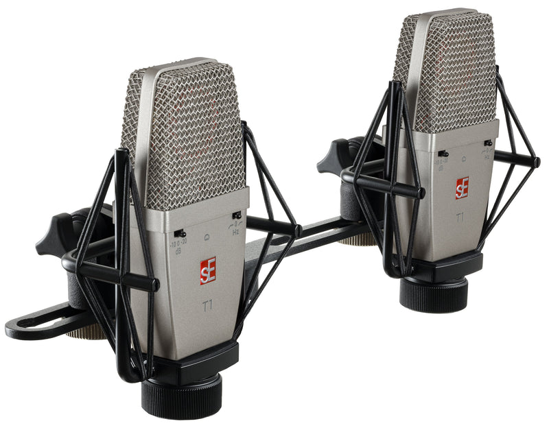 sE Electronics T1 Large Diaphragm Condenser Mic Pair SE-T1-PAIR-U