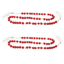 Melrose Wood Beaded String Garland (Set of 2)