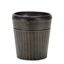Melrose Pewter Metal Planter with Tapered Design Set of 3 Planter