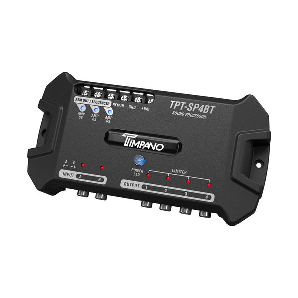 Timpano TPT‑SP4BT Bluetooth DSP 2‑in 4‑out Signal Processor Car Audio