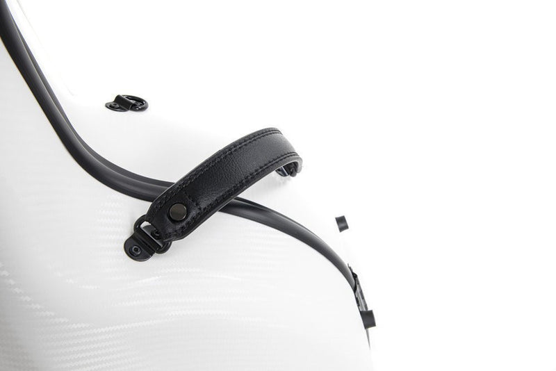 PURE by GEWA Polycarbonate 4.8 Cello Case – White with Wheels
