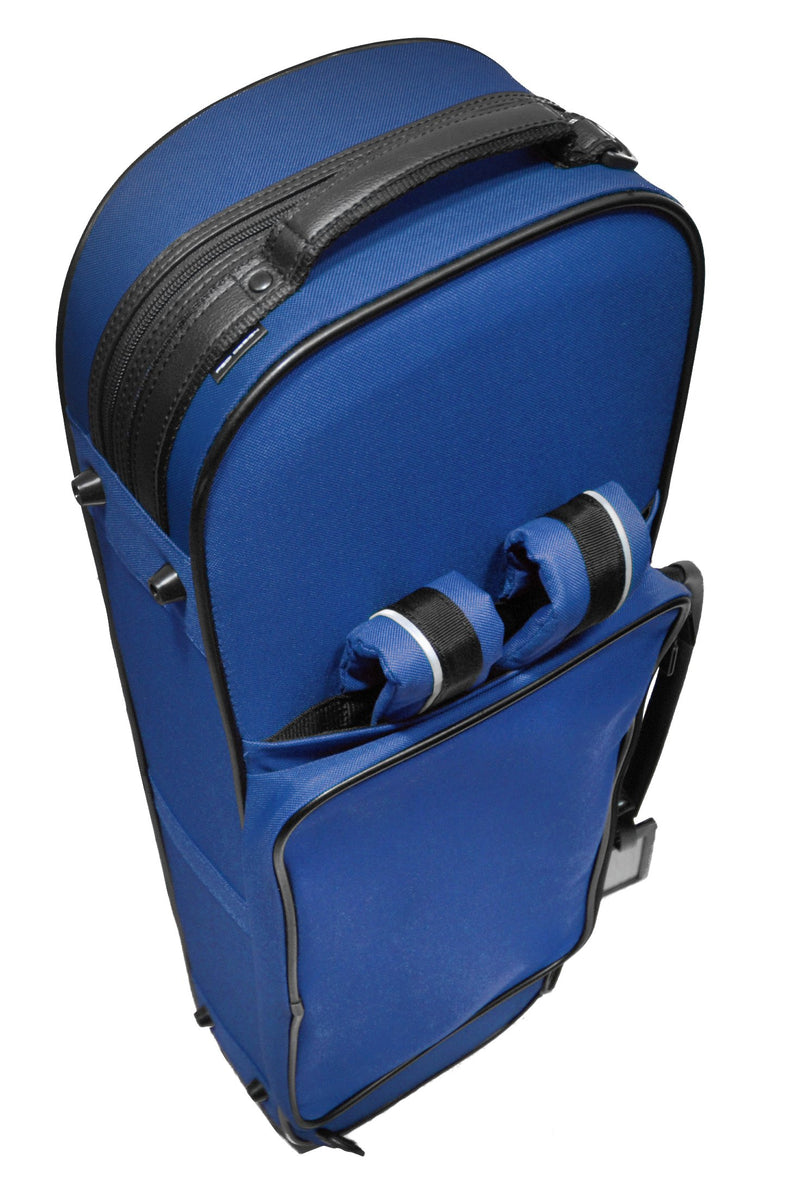 Pedi NiteFlash Violin Case 4/4 Blue/Grey w/ Steel-Shield & Reflective Strips