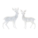 Melrose Winter Deer Statue (Set of 2)