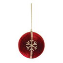 Melrose Jeweled Snowflake Ball Ornament (Set of 4)