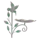 Melrose Iron Hummingbird Leaf Bird Feeder Garden Stake (Set of 2)