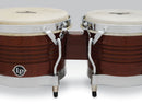 Latin Percussion 7-1/4" & 8-5/8" Matador Bongos - Almond Brown Chrome - M201-AB