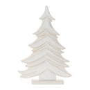 Melrose Carved Wood Pine Tree (Set of 2)
