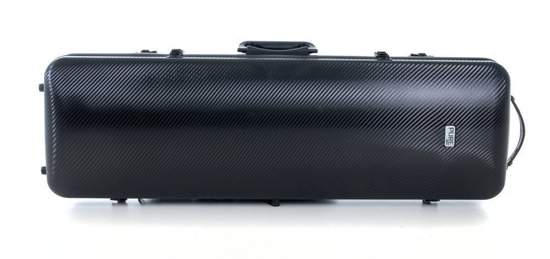 GEWA PURE Polycarbonate 2.4 Oblong Violin Case - Black/Black with Subway Hand