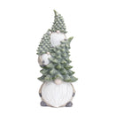 Melrose Stone Holiday Gnome Stack with Pine Tree Hat 23.25"H