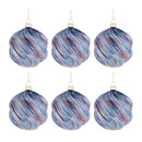 Melrose Iridescent Swirled Glass Ornament (Set of 6)
