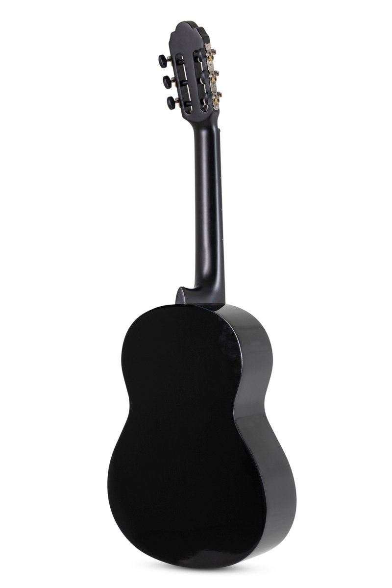 GEWA Student 3/4-Size Classical Guitar – Black High-Gloss Finish