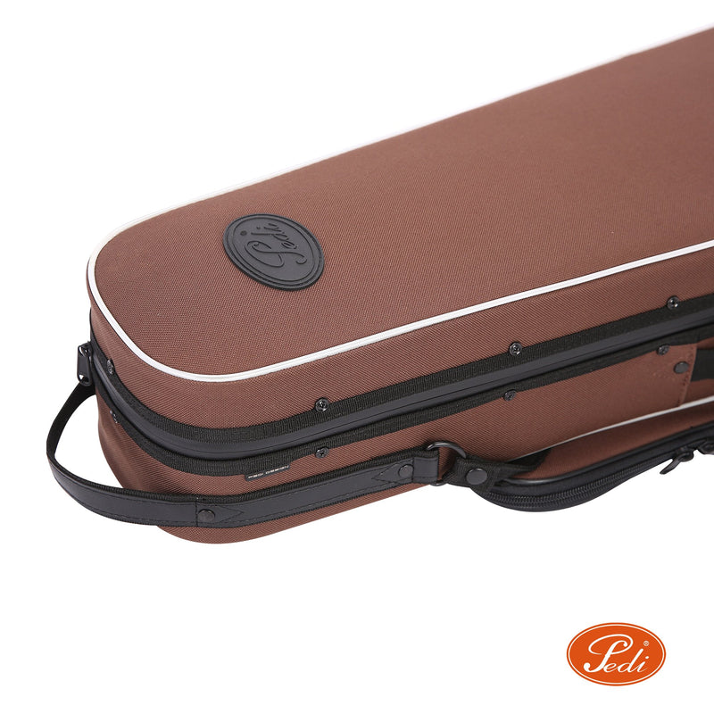 Pedi NiteFlash Superlite Violin Case 4/4 Brown w/ Steel-Shield & Water-Resistant