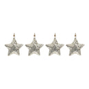 Melrose Mosaic Metal Star Ornament (Set of 4)