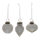 Melrose Grey Mercury Glass Ornament (Set of 6)