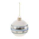 Melrose Striped Glass Ball Ornament (Set of 6)